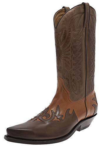 FB Fashion Boots Unisex Cowboy Stiefel Carlos Marron Cognac Westernstiefel Lederstiefel Braun 36 EU von FB Fashion Boots