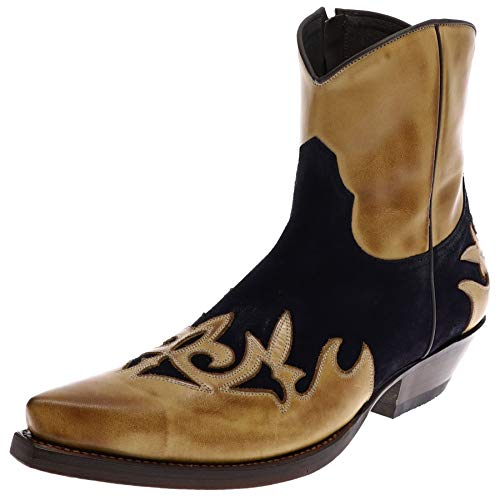FB Fashion Boots Unisex Cowboy Stiefel Emilio Cuero Azul Westernstiefelette Lederstiefel 41 EU von FB Fashion Boots