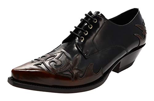 FB Fashion Boots Unisex Schuhe ELOY Lederschuhe Westernschuhe Schwarz Rot 38 EU von FB Fashion Boots