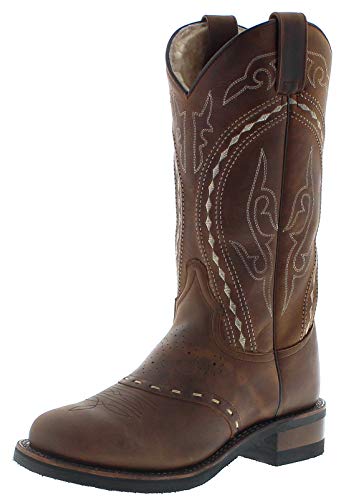 Sendra Boots Damen Lederstiefel 8325 Tang Lammfellfutter Braun 41 EU von FB Fashion Boots