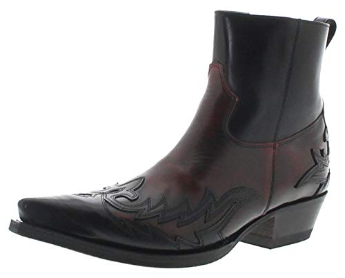 Sendra Boots Herren Cowboy Stiefel 16698 Negro Lederstiefelette Westernstiefelette Schwarz 43 EU von FB Fashion Boots