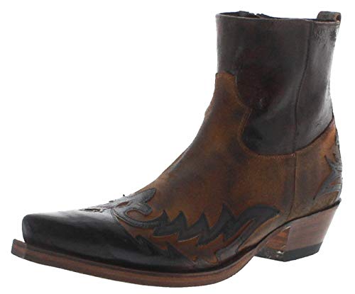 Sendra Boots Herren Cowboy Stiefel 16698 Quercia Camello Lederstiefelette Westernstiefelette Braun 47 EU von FB Fashion Boots