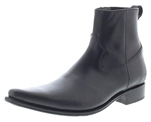 Sendra Boots Herren Stiefelette 12322 Negro Lederstiefel Lederschuhe Schwarz 47 EU von FB Fashion Boots