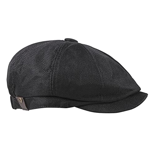 FBBULES Schirmmützen 8 Panel Peaky Fischgräten Gatsby-Hut Baker Boy Newsboy Cap Fashion Baskenmützen Ivy Irish Hats für Herren Frauen Barette mit Elastischem Band 56-61CM / 22-24Inch von FBBULES