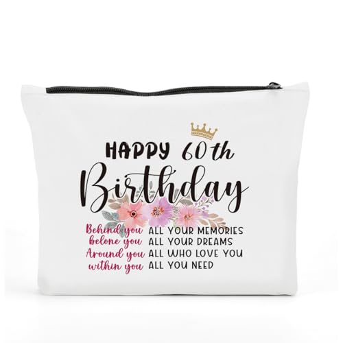 FBCCZEY Lustige Geburtstagsgeschenke für Frauen, Make-up-Tasche, Happy Anniversary Birthday Party Dekorationen, Make-up-Tasche, Geburtstagsgeschenke für Frauen, Mutter, Oma, Kosmetiktasche, D60, von FBCCZEY