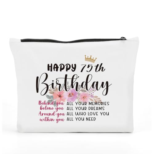 FBCCZEY Lustige Geburtstagsgeschenke für Frauen, Make-up-Tasche, Happy Anniversary Birthday Party Dekorationen, Make-up-Tasche, Geburtstagsgeschenke für Frauen, Mutter, Oma, Kosmetiktasche, D75, von FBCCZEY