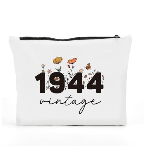 FBCCZEY Lustige Geburtstagsgeschenke für Frauen, Vintage-Make-up-Tasche, Happy Anniversary Birthday Party Dekorationen, Make-up-Tasche, Geburtstagsgeschenke für Frauen Kosmetiktasche, 1944C, 10*7.5*2 von FBCCZEY