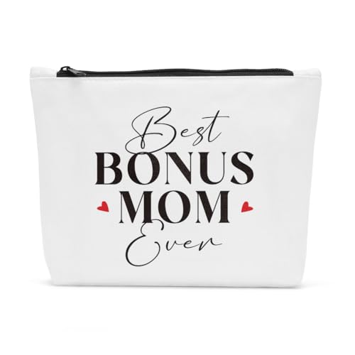 FBCCZEY Make-up-Tasche zum Muttertag, Geburtstag, Muttertag, Geburtstag, Geschenkideen, Make-up-Tasche für Damen und Herren, BonusMom, 10*7.5*2 inch von FBCCZEY