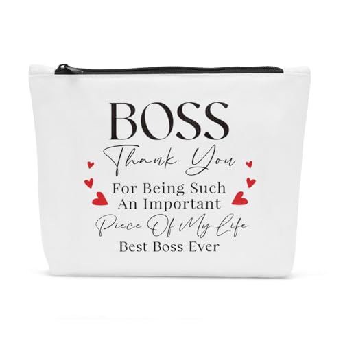 FBCCZEY Make-up-Tasche zum Muttertag, Geburtstag, Muttertag, Geburtstag, Geschenkideen, Make-up-Tasche für Damen und Herren, Boss, 10*7.5*2 inch von FBCCZEY