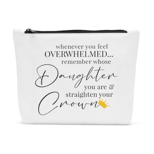 FBCCZEY Make-up-Tasche zum Muttertag, Geburtstag, Muttertag, Geburtstag, Geschenkideen, Make-up-Tasche für Damen und Herren, Daughter2, 10*7.5*2 inch von FBCCZEY