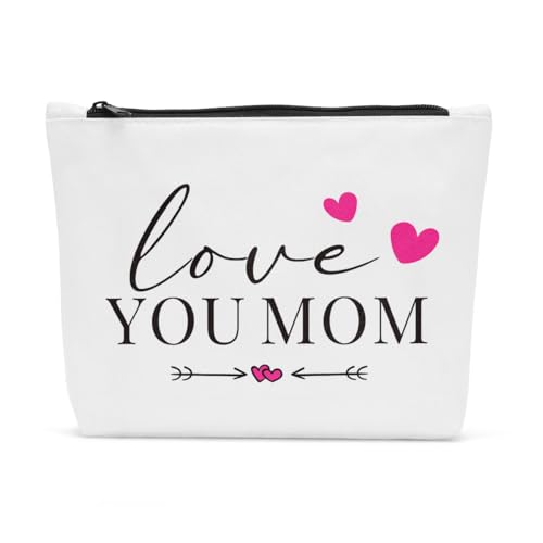 FBCCZEY Make-up-Tasche zum Muttertag, Geburtstag, Muttertag, Geburtstag, Geschenkideen, Make-up-Tasche für Damen und Herren, Mom1, 10*7.5*2 inch von FBCCZEY