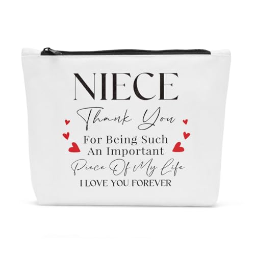 FBCCZEY Make-up-Tasche zum Muttertag, Geburtstag, Muttertag, Geburtstag, Geschenkideen, Make-up-Tasche für Damen und Herren, Nichte, 10*7.5*2 inch von FBCCZEY