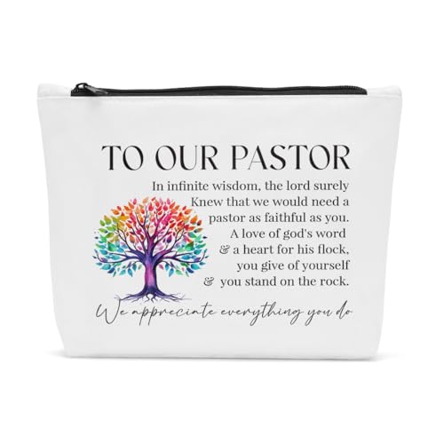 FBCCZEY Make-up-Tasche zum Muttertag, Geburtstag, Muttertag, Geburtstag, Geschenkideen, Make-up-Tasche für Damen und Herren, Pastor, 10*7.5*2 inch von FBCCZEY