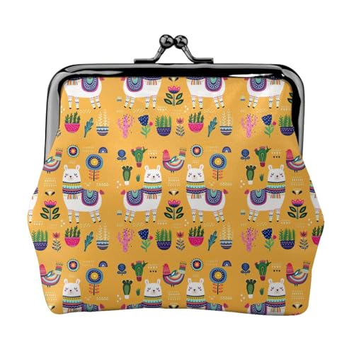 Cartoon-Alpaka-Geldbörse mit niedlichem Tierdruck, für Damen, kompakt, Kussschloss, Münztasche, Reißverschluss, Reisen, Einkaufen, Geschenk Cartoon-Alpaka-Geldbörse mit niedlichem Tierdruck, für Damen, kompakt, Kussschloss, Münztasche, Reißverschluss, Reisen, Einkaufen, Geschenk von FBGHHTY