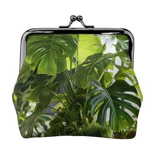 Monstera Deliciosa Geldbörse mit Bananenpalmen-Druck, kompakt, Kussschloss, Münztasche, Reißverschluss, Reisen, Einkaufen, Geschenk Monstera Deliciosa Geldbörse mit Bananenpalmen-Druck, kompakt, Kussschloss, Münztasche, Reißverschluss, Reisen, Einkaufen, Geschenk von FBGHHTY
