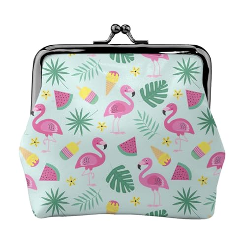 Münzbörse mit Flamingo-Motiv und Eiscreme-Aufdruck für Damen, kompakt, Kussschloss, Münztasche, Reißverschluss, Reisen, Einkaufen, Geschenk Münzbörse mit Flamingo-Motiv und Eiscreme-Aufdruck für Damen, kompakt, Kussschloss, Münztasche, Reißverschluss, Reisen, Einkaufen, Geschenk von FBGHHTY