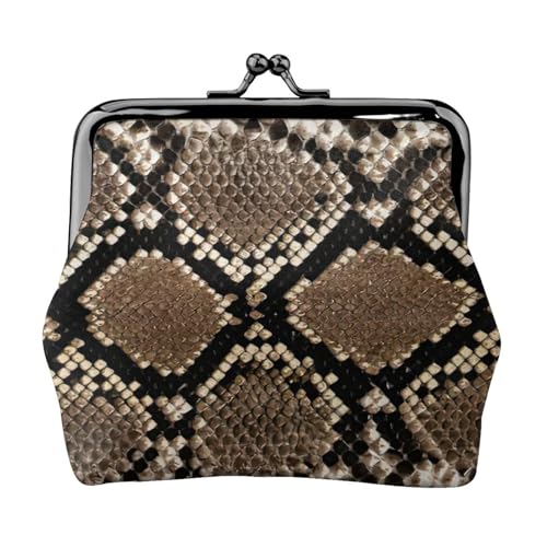 Münzbörse mit Serpentinenmuster für Damen, kompakt, Kussschloss, Münztasche, Reißverschluss, Reisen, Einkaufen, Geschenk von FBGHHTY