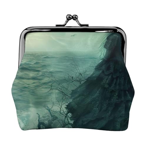 Münzgeldbörse mit Aufdruck "The Sea Witch" für Damen, kompakt, Kussschloss, Münztasche, Reißverschluss, Reisen, Einkaufen, Geschenk Münzgeldbörse mit Aufdruck "The Sea Witch" für Damen, kompakt, Kussschloss, Münztasche, Reißverschluss, Reisen, Einkaufen, Geschenk von FBGHHTY