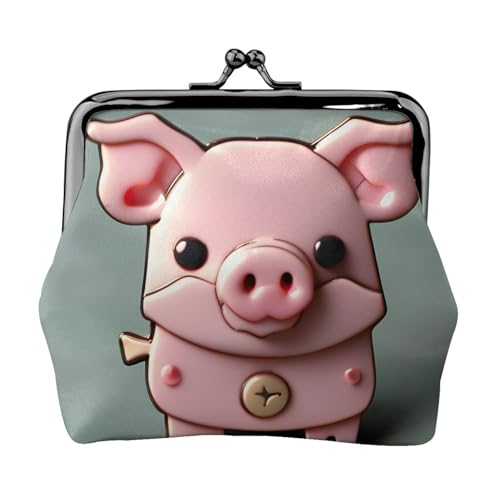 Münzgeldbörse mit pinkem Schweine-Aufdruck, kompakt, Kussschloss, Münztasche, Reißverschluss, Reisen, Einkaufen, Geschenk Münzgeldbörse mit pinkem Schweine-Aufdruck, kompakt, Kussschloss, Münztasche, Reißverschluss, Reisen, Einkaufen, Geschenk von FBGHHTY