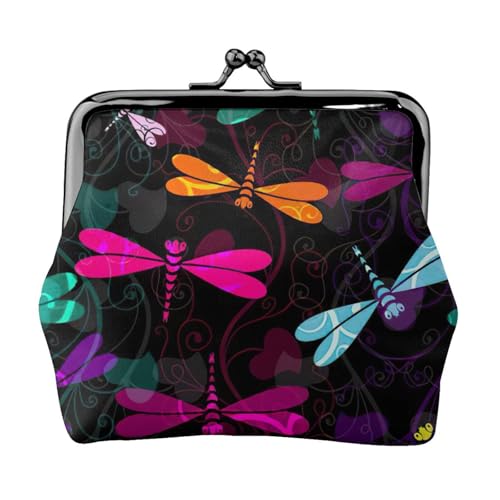Münzgeldbörse mit süßem Libellen-Druck für Damen, kompakt, Kussschloss, Münztasche, Reißverschluss, Reisen, Einkaufen, Geschenk Münzgeldbörse mit süßem Libellen-Druck für Damen, kompakt, Kussschloss, Münztasche, Reißverschluss, Reisen, Einkaufen, Geschenk von FBGHHTY