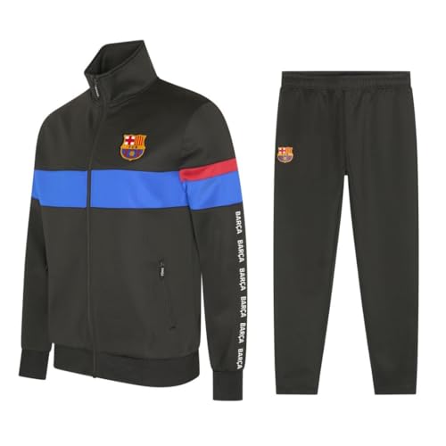 Barcelona FC Trainingsanzug Kinder - Größe 128 - Saison 2024/2025 - Schwarz - Fußball Trainingsanzug - Offizielles Merchandise von FCB