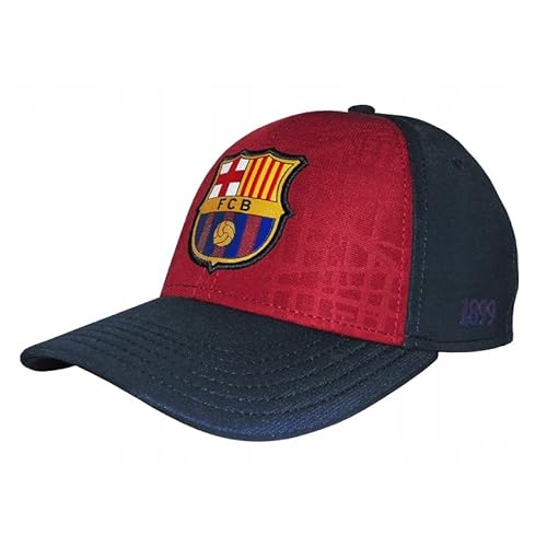 FC Barcelona Barça Eix Blaugrana Cap - Erwachsenengröße, Blau/Weinrot, 58 von FC Barcelona