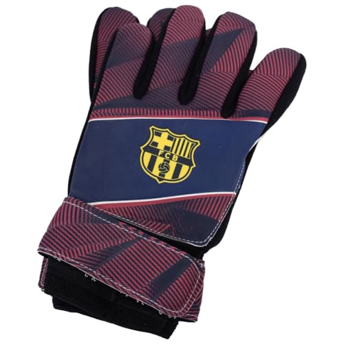 FC Barcelona - Fuse Torhüter-Handschuhe für Kinder (67 mm - 73 mm) (Marineblau/Gelb/Rot) von FC Barcelona