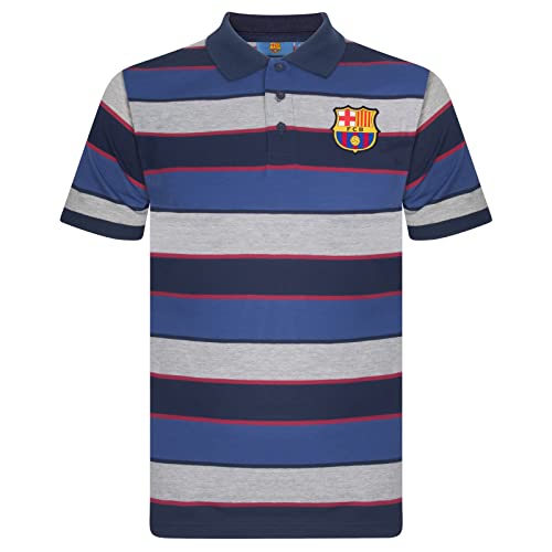 FC Barcelona - Herren Polo-Shirt mit Streifen - Offizielles Merchandise - Blau - XXL von FC Barcelona
