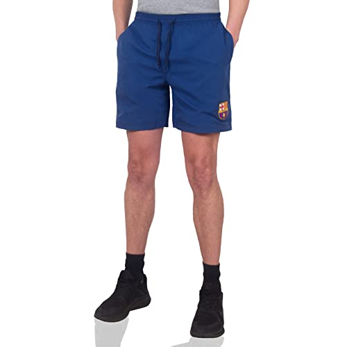 FC Barcelona - Herren Shorts aus Polyester - Offizielles Merchandise - Geschenk für Fußballfans - Blau - M von FC Barcelona