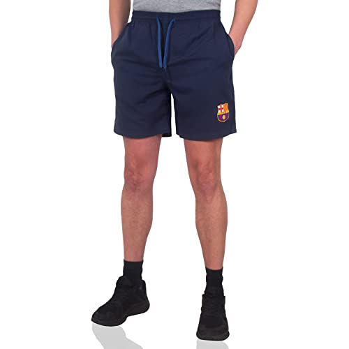 FC Barcelona - Herren Shorts aus Polyester - Offizielles Merchandise - Geschenk für Fußballfans - Dunkelblau - L von FC Barcelona