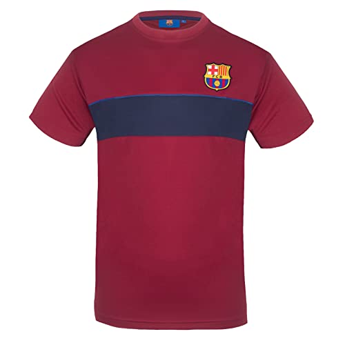 FC Barcelona - Herren Trainingstrikot aus Polyester - Offizielles Merchandise - Rot gestreift - M von FC Barcelona