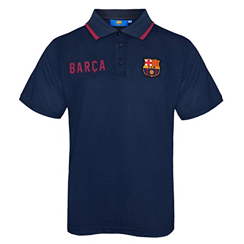 FC Barcelona - Jungen Polo-Shirt mit Wappen - Offizielles Merchandise - Geschenk für Fußballfans - Blau - Marineblau - 10-11 Jahre von FC Barcelona