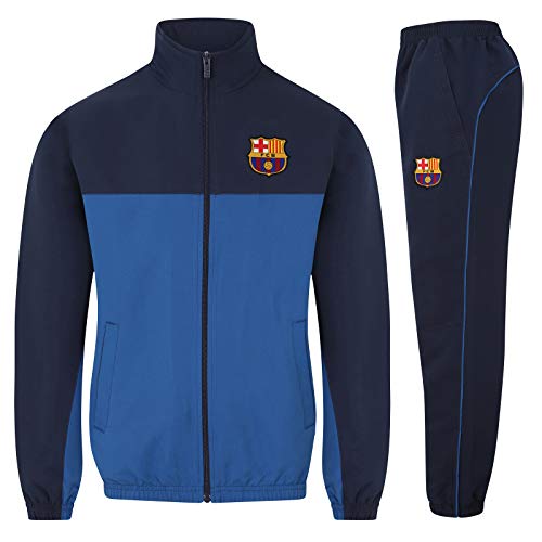 FC Barcelona - Jungen Trainingsanzug - Jacke & Hose - Offizielles Merchandise - Geschenk für Fußballfans - Reflexblau - 10-11 Jahre von FC Barcelona