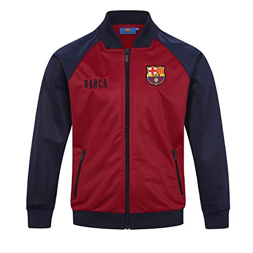 FC Barcelona - Jungen Trainingsjacke im Retro-Design - Geschenk für Fußballfans - Rot - 2-3 Jahre von FC Barcelona