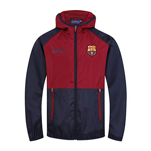FC Barcelona - Jungen Wind- und Regenjacke - Offizielles Merchandise - Dunkelblau & Rot - 10-11 Jahre von FCB