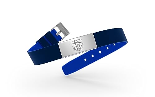 FC Barcelona Offizielles Armband, Edelstahl Silikon von FC Barcelona