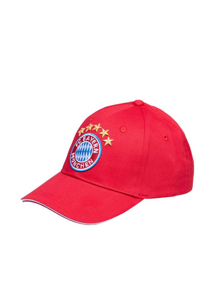 FC Bayern München Baseball Cap FC Bayern Baseballcap 5 Sterne Logo rot Kinder von FC Bayern München