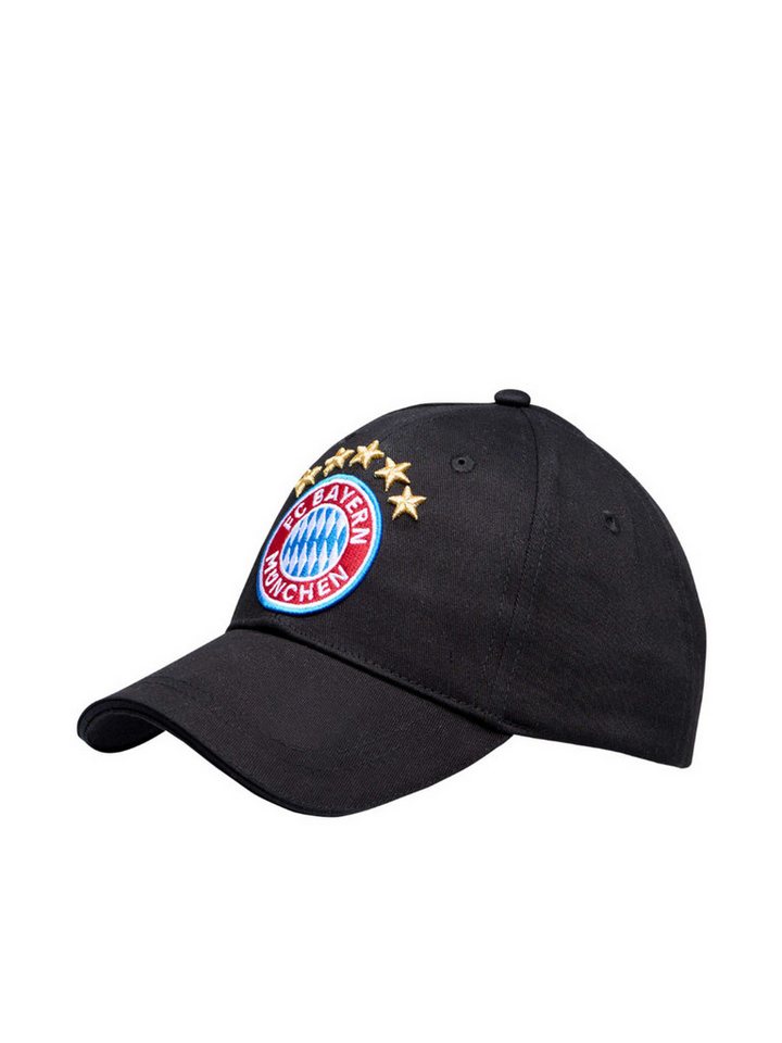 FC Bayern München Baseball Cap FC Bayern Baseballcap 5 Sterne Logo schwarz Kinder von FC Bayern München