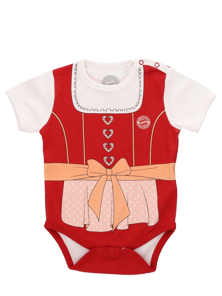 FC Bayern München Body FC Bayern München, Strampler Family Winter, Baby, Rot/Weiß von FC Bayern München