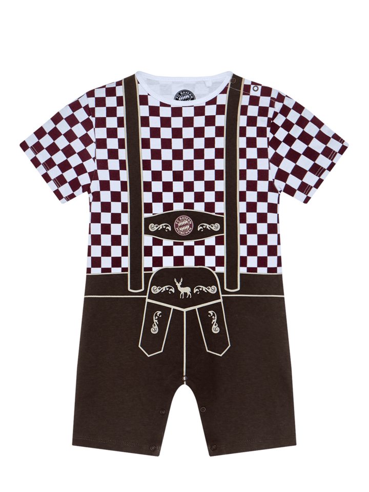 FC Bayern München Body FC Bayern München I Body Lederhose I Baby I Mehrfarbig von FC Bayern München
