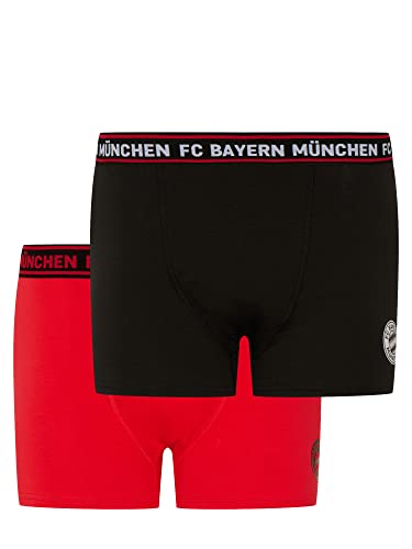 FC Bayern München Boxershorts | Boxerpants | 2er-Set | Herren | Rot-Schwarz von FC Bayern München