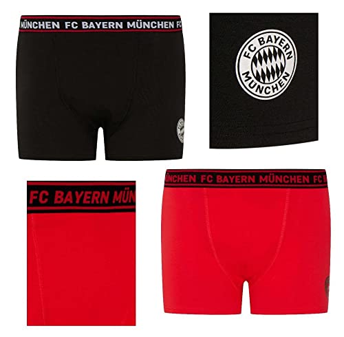 FC Bayern München Boxershorts | Boxerpants | 2er-Set | Herren | Rot-Schwarz von FC Bayern München