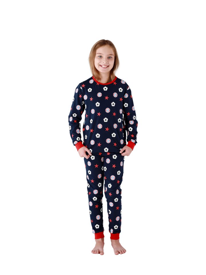 FC Bayern München Boxershorts FC Bayern München I Schlafanzug I Pyjama lang I Kinder I Navy FC Bayern München Boxershorts FC Bayern München I Schlafanzug I Pyjama lang I Kinder I Navy von FC Bayern München