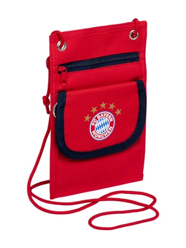 FC Bayern München Brustbeutel - Logo - rot Geldbeutel zum Umhängen FCB von FC Bayern München