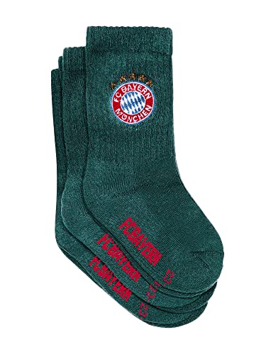 FC Bayern München Crew Socken 3er-Set Kinder Grün von FC Bayern München