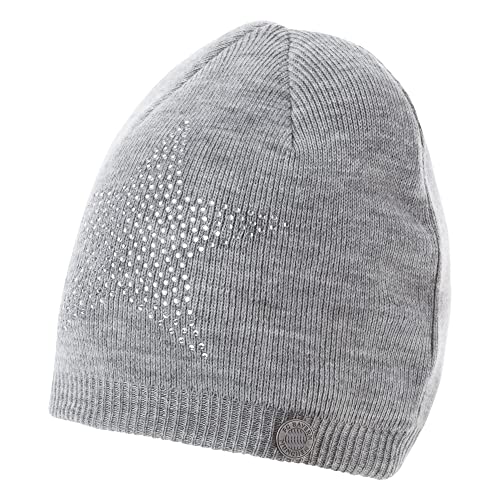 FC Bayern München Damen Mütze - Stern - Beanie grau Glitzer Wintermütze FCB von FC Bayern München