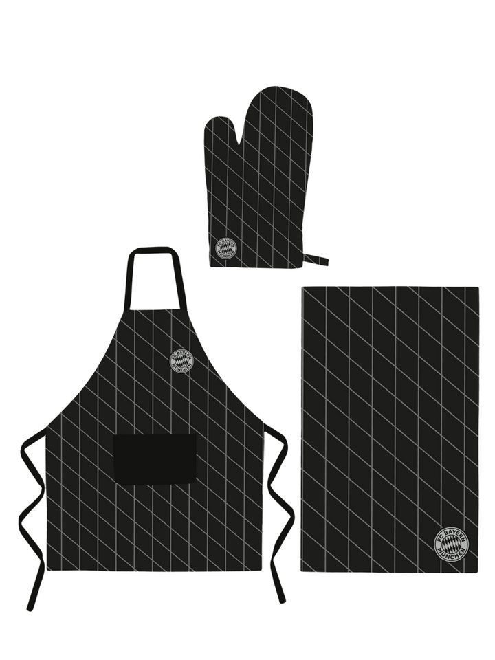 FC Bayern München Grillhandschuhe FC Bayern München Grill-Set 3-teilig von FC Bayern München