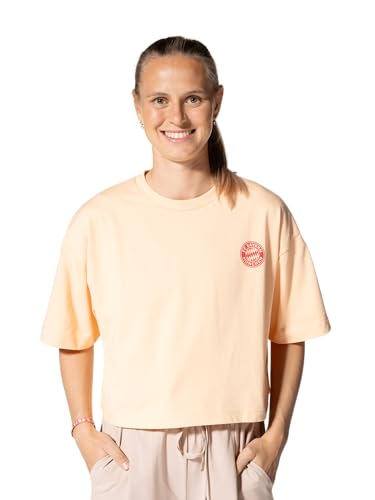 FC Bayern München I Cropped T-Shirt Summer Graphic I Damen I Orange I M von FC Bayern München