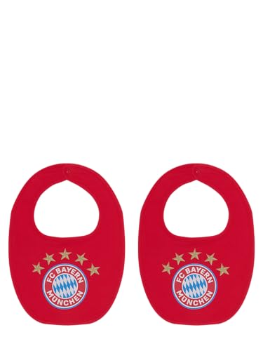 FC Bayern München I Lätzchen 5-Sterne 2er-Set I Baby I Rot von FC Bayern München