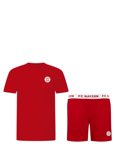 FC Bayern München I Schlafanzug kurz I Kinder I Rot I 164 von FC Bayern München